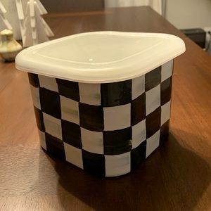 Mackenzie Childs courtly check container with lid